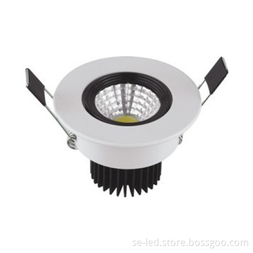 40° 3W Dimmable Pure White nice radiating LED svítidla podhledová